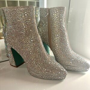 Betsey Johnson Hugo Block High Heel Booties